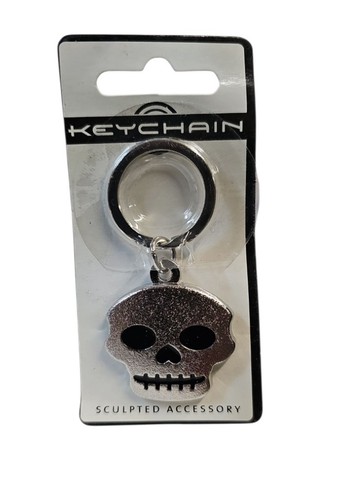 Silver skull keychain hillman - skull,